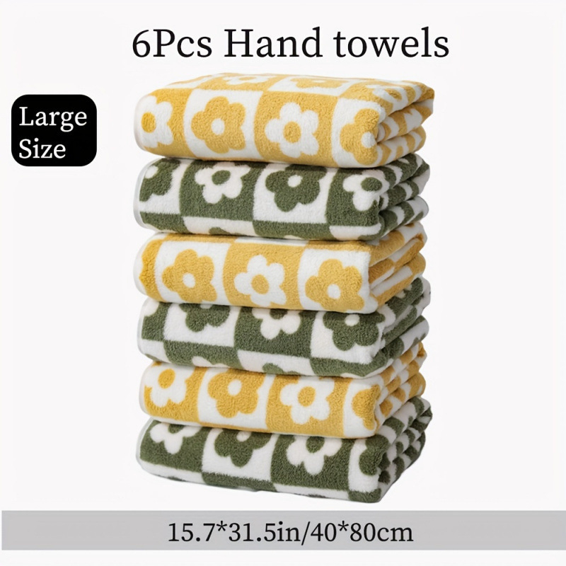 Set ručnika za jesen-zimu, mikrovlakno, cvjetni uzorak, s mogućnošću prilagodbe