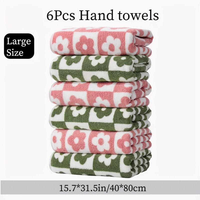 Set ručnika za jesen-zimu, mikrovlakno, cvjetni uzorak, s mogućnošću prilagodbe