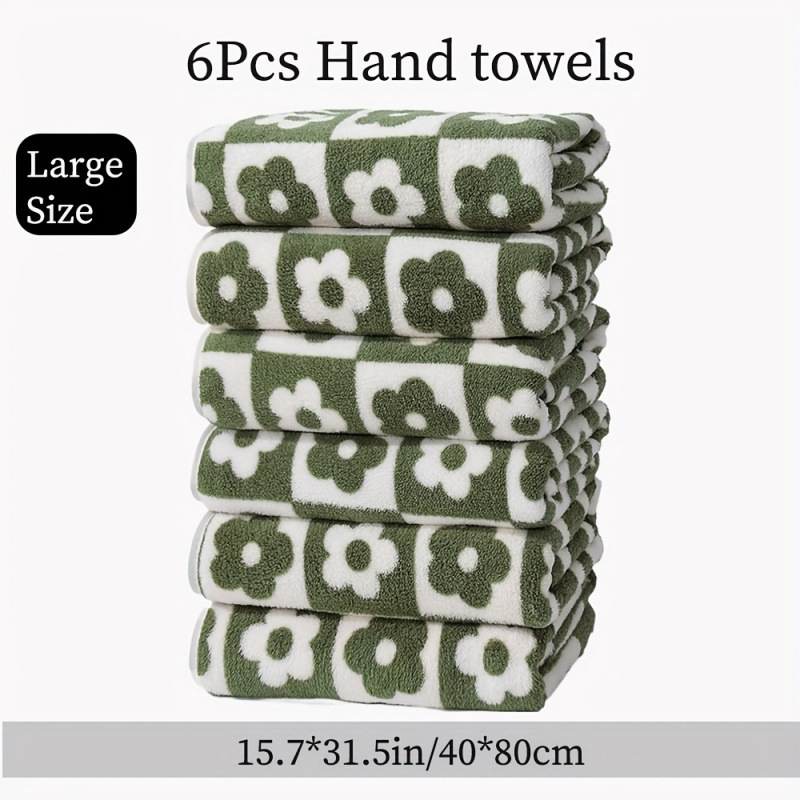 Set ručnika za jesen-zimu, mikrovlakno, cvjetni uzorak, s mogućnošću prilagodbe