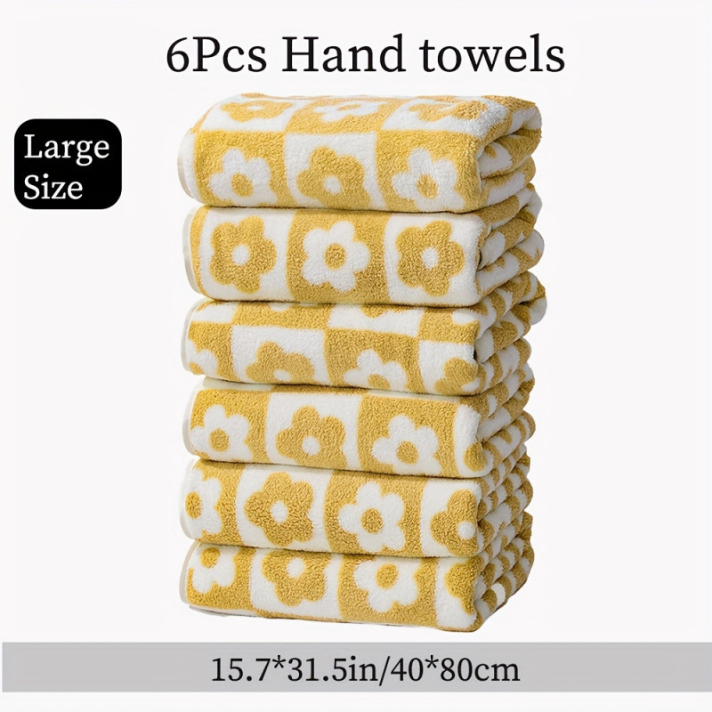 Set ručnika za jesen-zimu, mikrovlakno, cvjetni uzorak, s mogućnošću prilagodbe