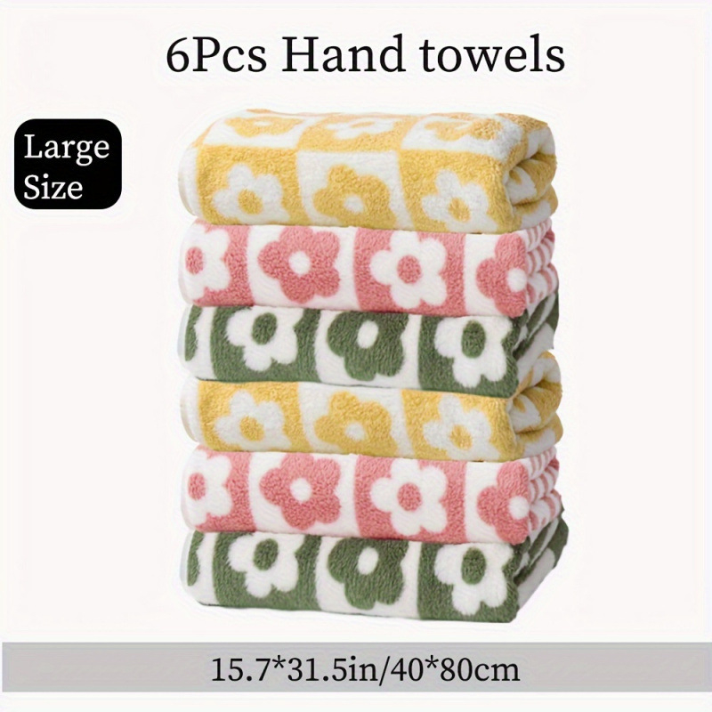 Set ručnika za jesen-zimu, mikrovlakno, cvjetni uzorak, s mogućnošću prilagodbe