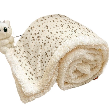 Plišano pokrivalo, dvostruko sloj, uzor pruge i crtani, za sve sezone