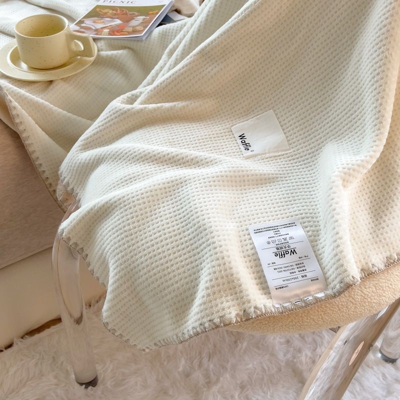 Vaflasta plišana deka, ručnik tip deke, za sve sezone, japanski stil, lagana ispod 300 g