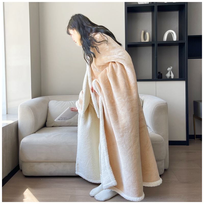 Dvostruka froté deka, poliester, karirani uzorak, za sve sezone, vintage stil