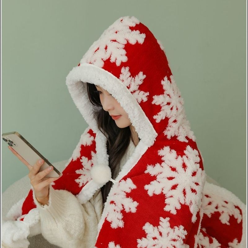 Dvostruka froté deka, poliester, karirani uzorak, za sve sezone, vintage stil