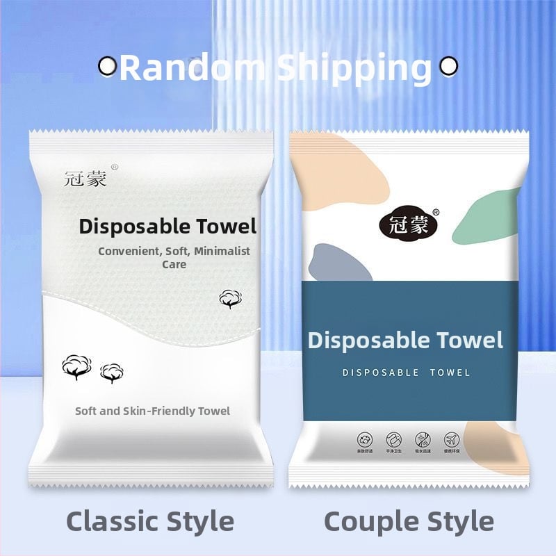 Σετ μιας χρήσης πετσέτες σώματος/προσώπου, μ ι κ ρ ο ϊ ν ε ς, 100D νήμα, απλό ύφανση, ατομικά συσκευασμένες