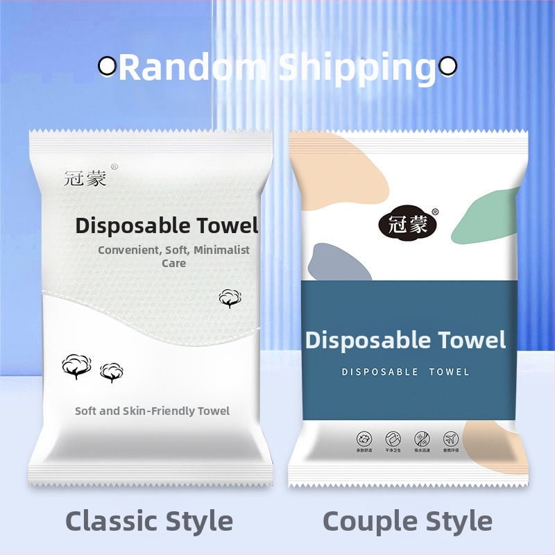 Σετ μιας χρήσης πετσέτες σώματος/προσώπου, μ ι κ ρ ο ϊ ν ε ς, 100D νήμα, απλό ύφανση, ατομικά συσκευασμένες