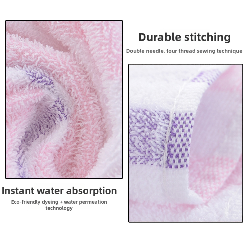 Jieying ručnik za lice od 100% pamuka, 21 vlakana, Jacquard/Plain tkanina, 80–100 g, mekan, upijajući, bez dlačica