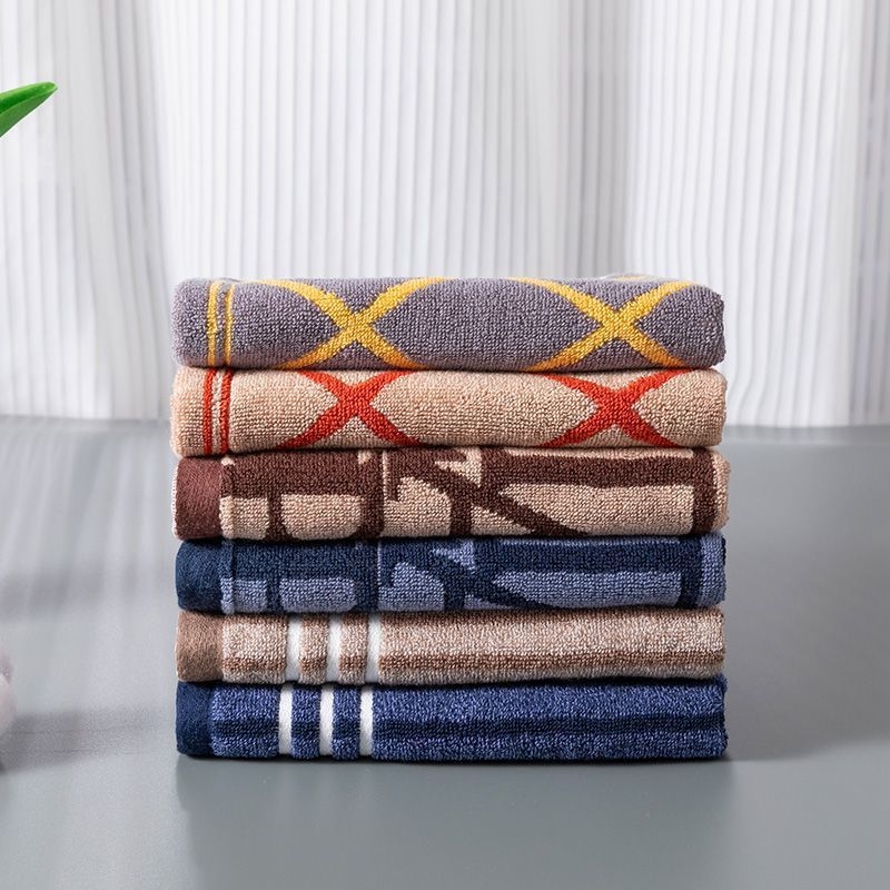 Βαμβακερή Jacquard πετσέτα προσώπου, απορροφητική, χωρίς ίνες, παχυσμένη, για ενήλικες και παιδιά