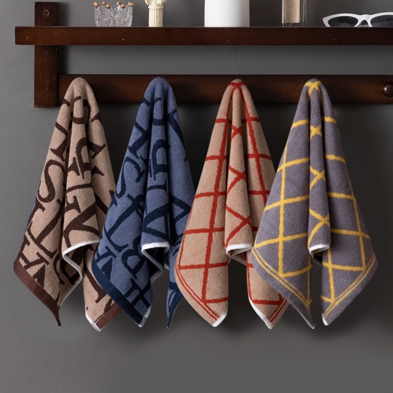 Βαμβακερή Jacquard πετσέτα προσώπου, απορροφητική, χωρίς ίνες, παχυσμένη, για ενήλικες και παιδιά