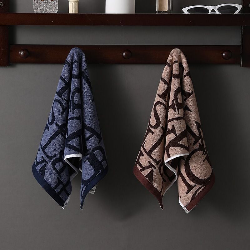 Βαμβακερή Jacquard πετσέτα προσώπου, απορροφητική, χωρίς ίνες, παχυσμένη, για ενήλικες και παιδιά