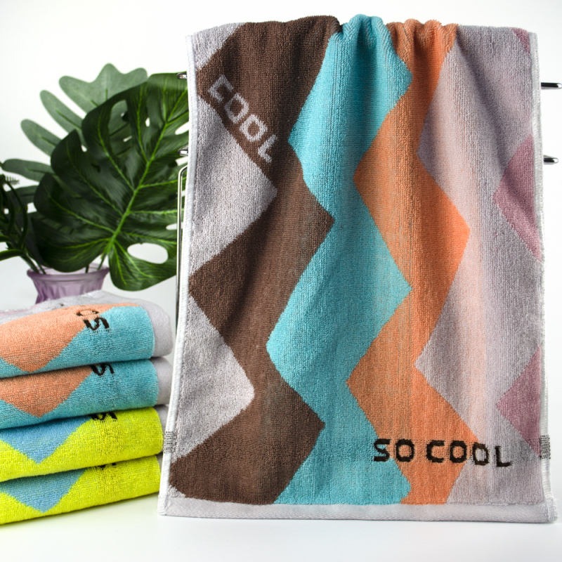 Prosop de față din bumbac 100%, țesătură Jacquard, 32s, 75 g