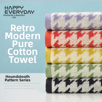 Πετσέτα προσώπου από 100% βαμβάκι, ζακάρντ με κλασικό μοτίβο, βάρος 100–120 g