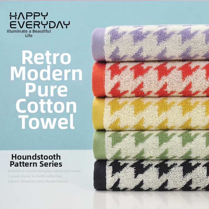 Πετσέτα προσώπου από 100% βαμβάκι, ζακάρντ με κλασικό μοτίβο, βάρος 100–120 g