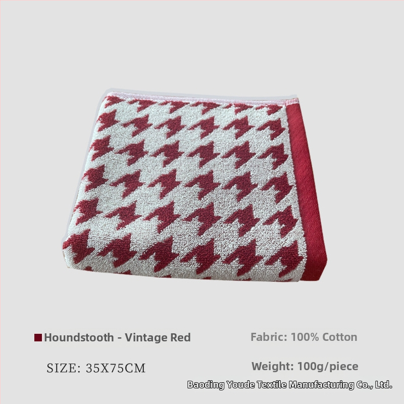 Πετσέτα προσώπου από 100% βαμβάκι, ζακάρντ με κλασικό μοτίβο, βάρος 100–120 g