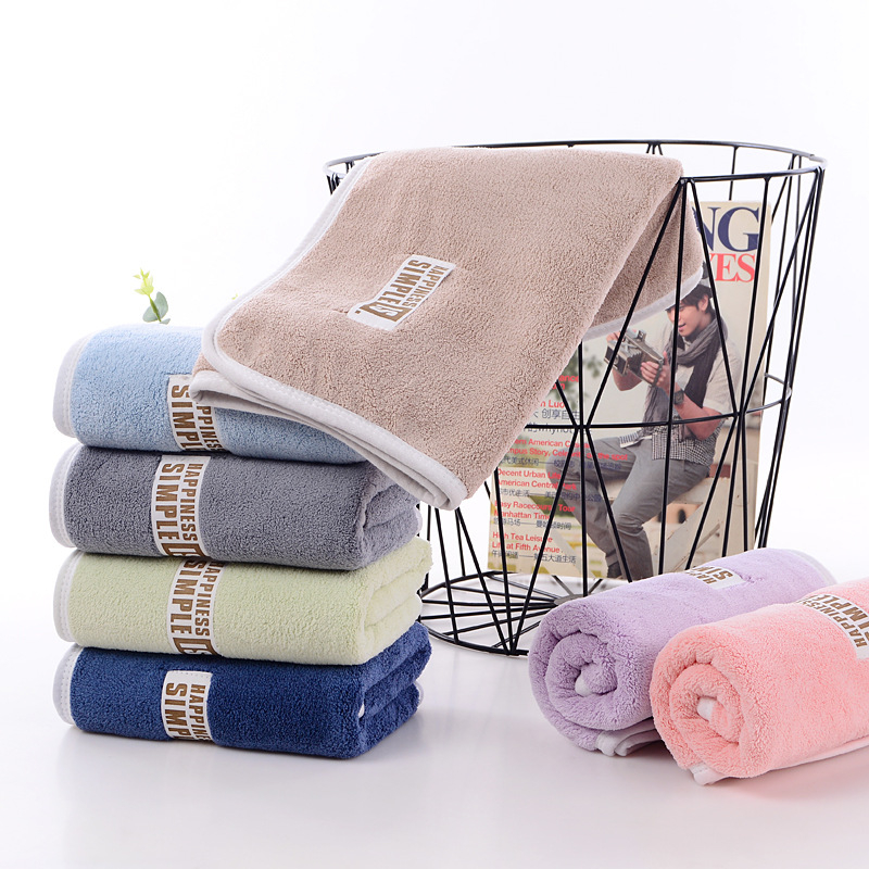 Σετ πετσετών μπάνιου από φλις κοραλλιών, μαλακές και απορροφητικές, νήμα 150D, ύφανση plain weave, βάρος υφάσματος 400–500 g, προσαρμοσμένη επεξεργασία