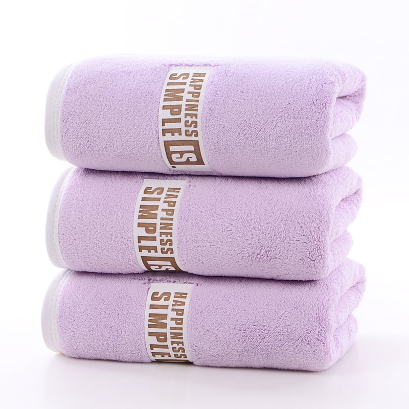 Σετ πετσετών μπάνιου από φλις κοραλλιών, μαλακές και απορροφητικές, νήμα 150D, ύφανση plain weave, βάρος υφάσματος 400–500 g, προσαρμοσμένη επεξεργασία