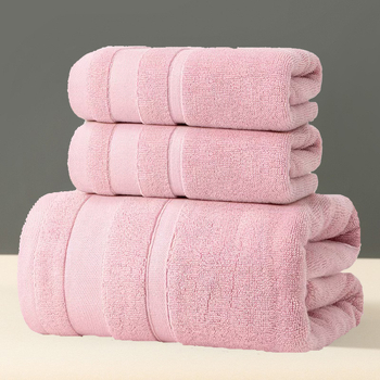 Σετ πετσετών μπάνιου και προσώπου από 100% βαμβάκι, 32‑πλέξη ύφανση, 450 g+, σετ δώρου