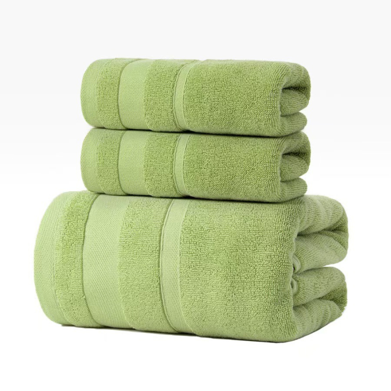 Σετ πετσετών μπάνιου και προσώπου από 100% βαμβάκι, 32‑πλέξη ύφανση, 450 g+, σετ δώρου