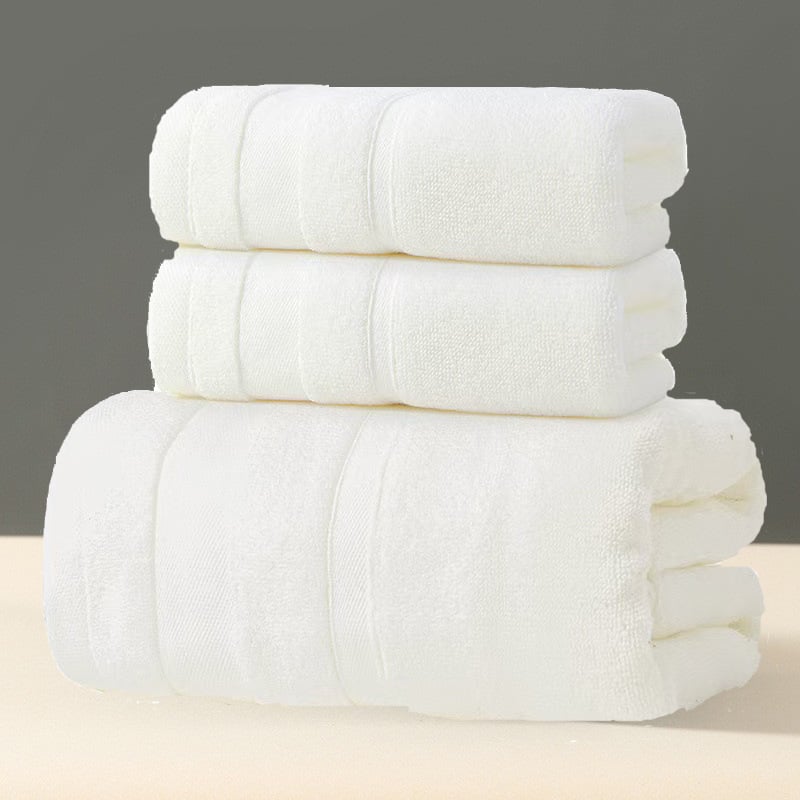 Σετ πετσετών μπάνιου και προσώπου από 100% βαμβάκι, 32‑πλέξη ύφανση, 450 g+, σετ δώρου