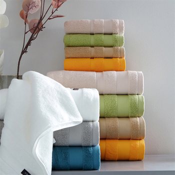 Set prosoape pentru față și corp din bumbac 100%, jacquard, 2-ply fir, 200 g/m², absorbție 0–5 s