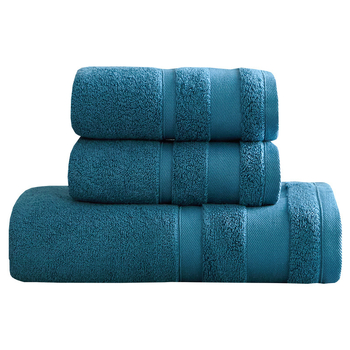 Set prosoape pentru față și corp din bumbac 100%, jacquard, 2-ply fir, 200 g/m², absorbție 0–5 s