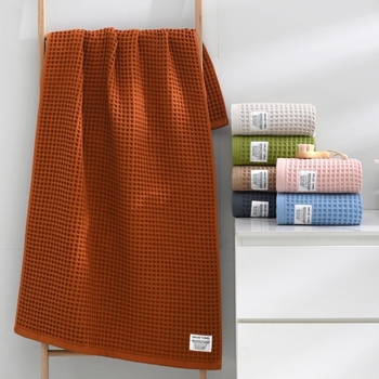 Πετσέτα μπάνιου σε ιαπωνικό στυλ, βαμβάκι βάφλ, 32s combed cotton, plain weave, 360 g