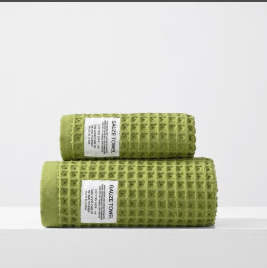 Πετσέτα μπάνιου σε ιαπωνικό στυλ, βαμβάκι βάφλ, 32s combed cotton, plain weave, 360 g