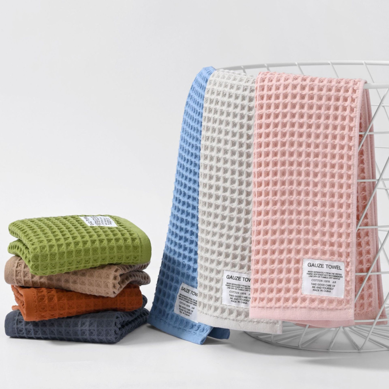 Πετσέτα μπάνιου σε ιαπωνικό στυλ, βαμβάκι βάφλ, 32s combed cotton, plain weave, 360 g