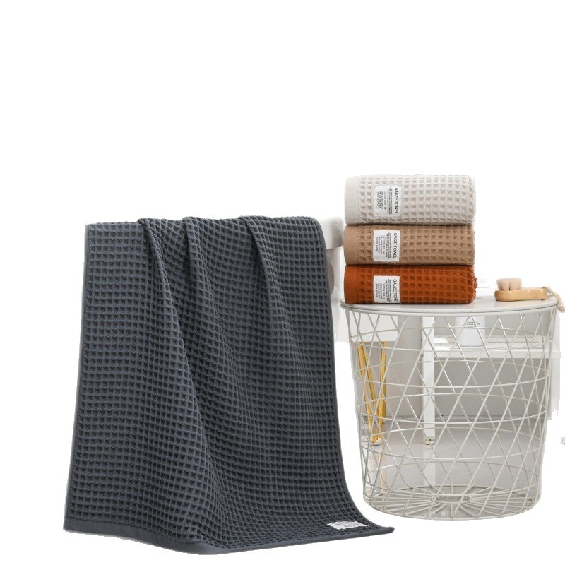 Πετσέτα μπάνιου σε ιαπωνικό στυλ, βαμβάκι βάφλ, 32s combed cotton, plain weave, 360 g