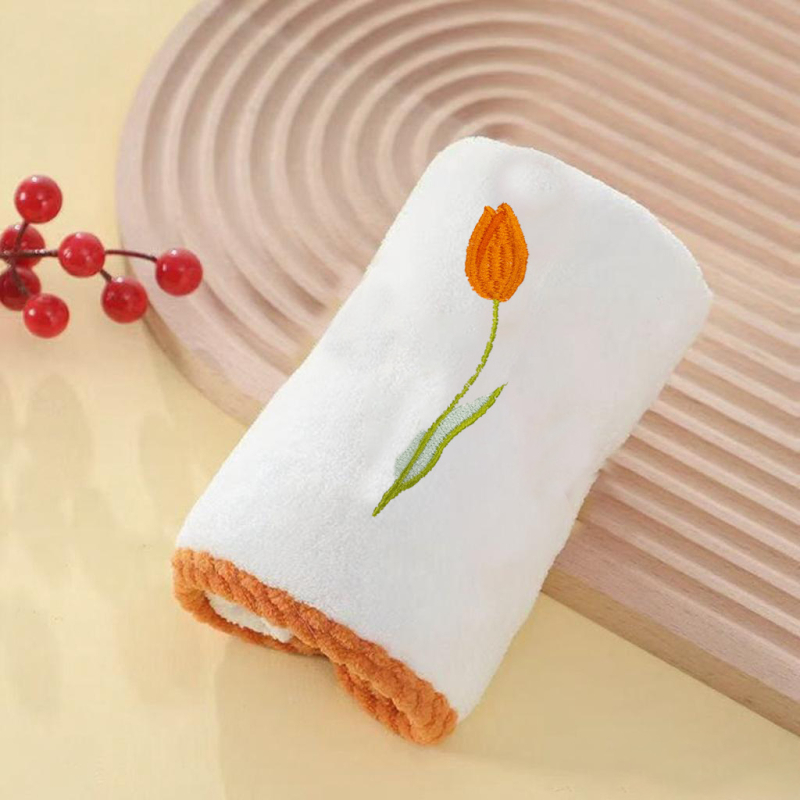 Set cadou de prosoape din fleece coral cu broderie, 150D fir, greutate 50-80 g, personalizare disponibilă