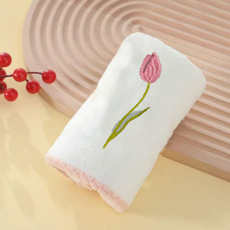 Set cadou de prosoape din fleece coral cu broderie, 150D fir, greutate 50-80 g, personalizare disponibilă