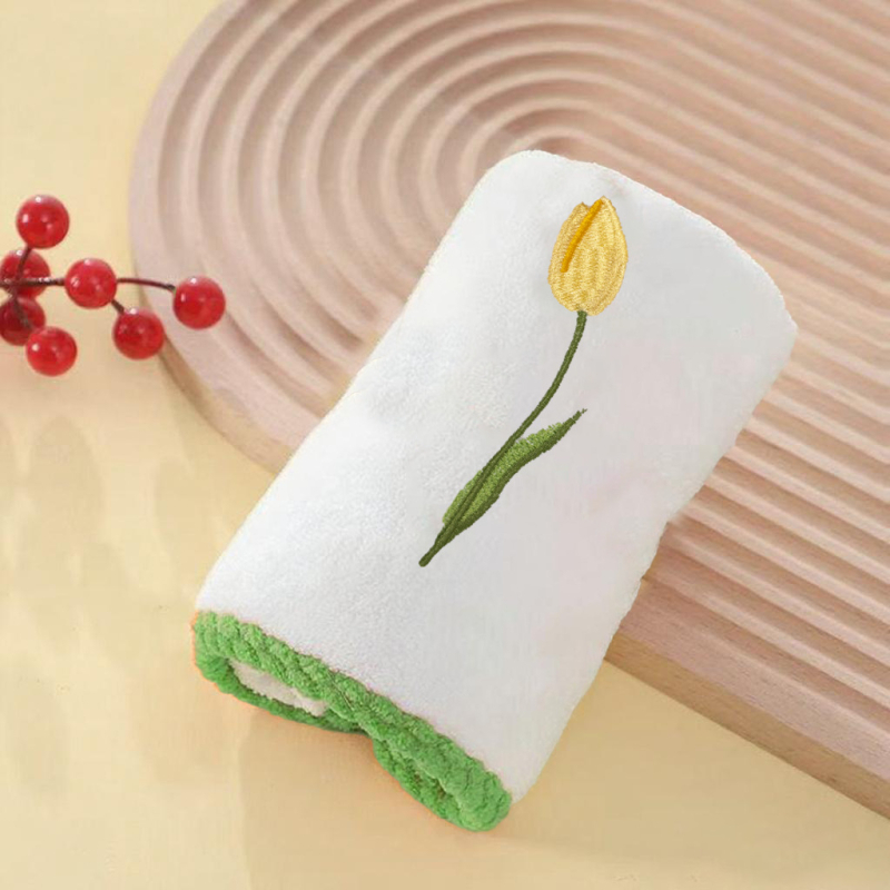 Set cadou de prosoape din fleece coral cu broderie, 150D fir, greutate 50-80 g, personalizare disponibilă