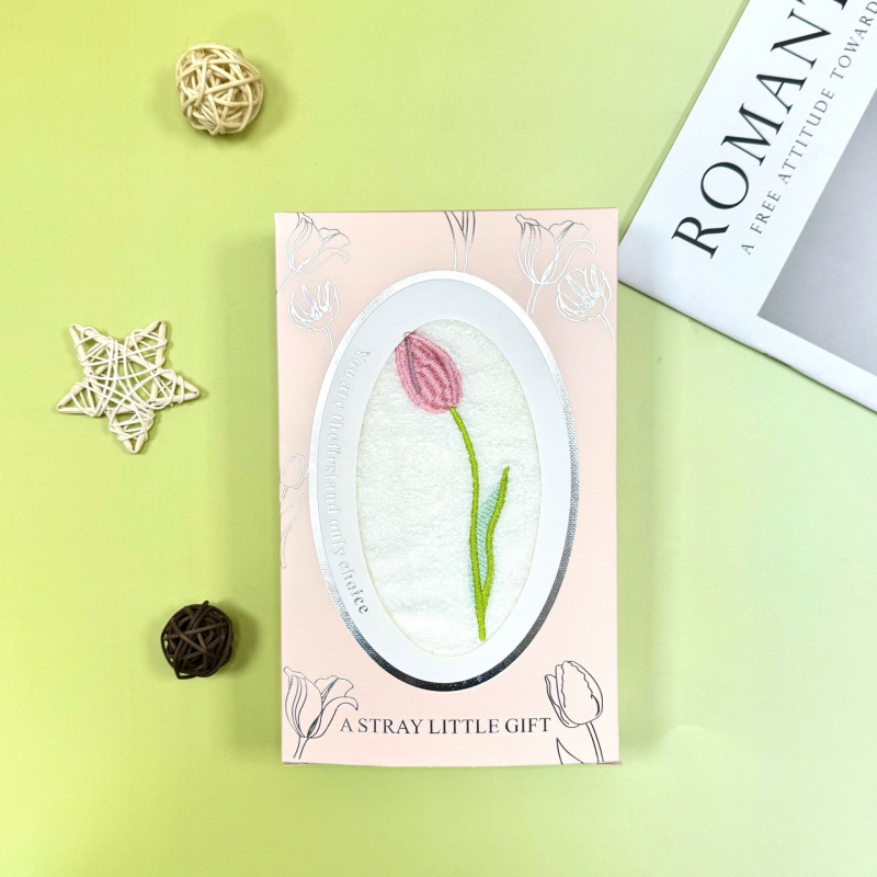 Set cadou de prosoape din fleece coral cu broderie, 150D fir, greutate 50-80 g, personalizare disponibilă