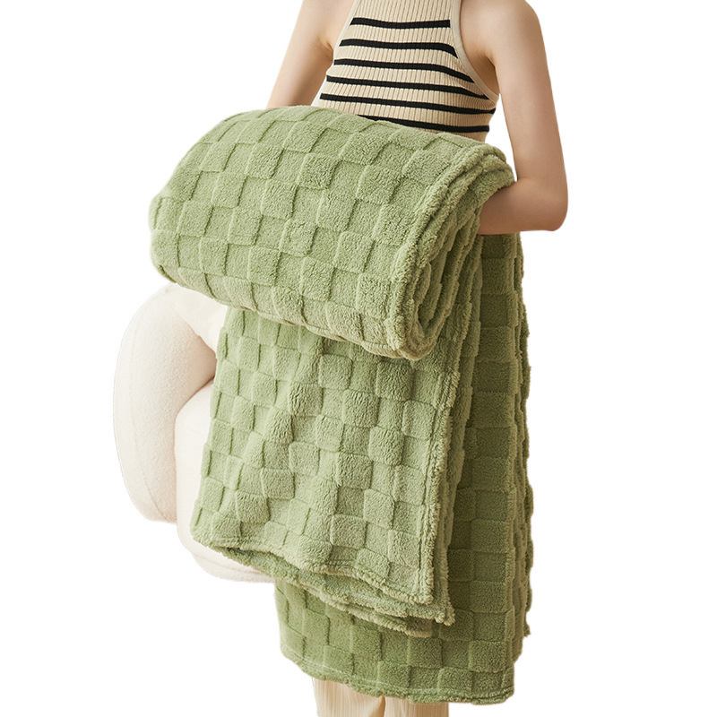 Poliesterska deka s geometrijskim uzorkom za ured i sofu, težina ispod 300 g, moderan minimalistički stil