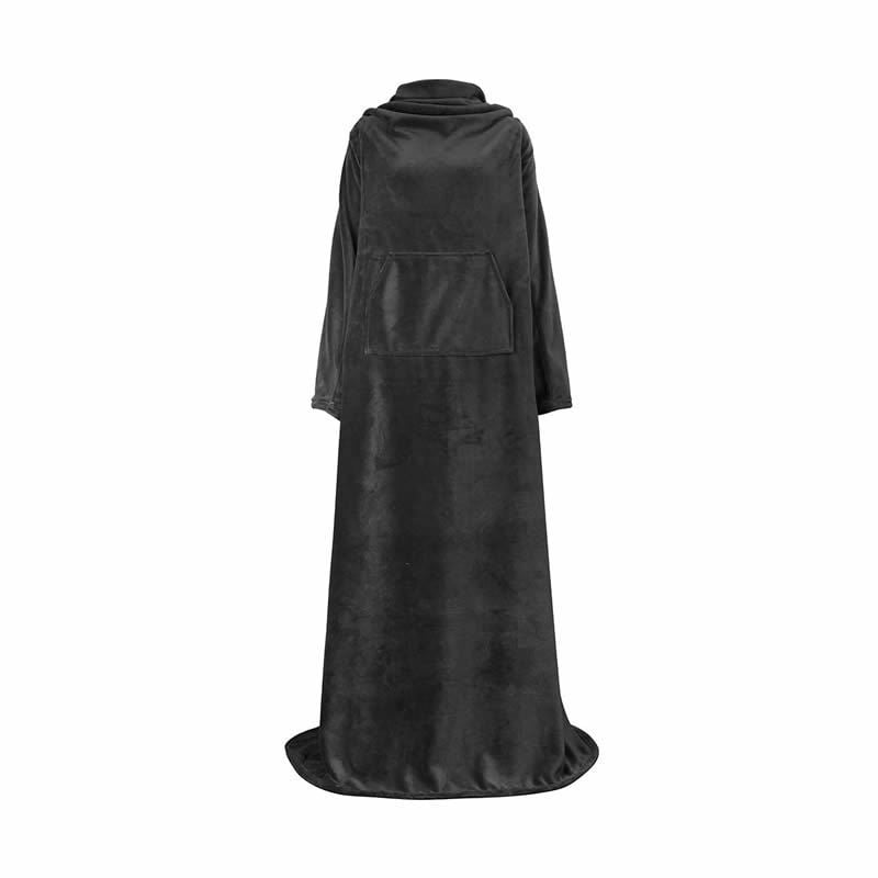 Deka s rukavima i velikim džepom - 100% poliester, 260 g/m², koralni flis, zimi za uporabu