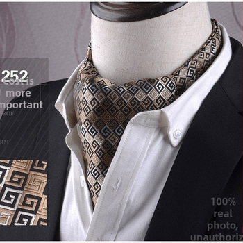 Unisex Jacquard φουλάρι - Λεπτό πολυτελές στυλ, Φλοράλ Μοτίβο, Πολυεστερικά Νήματα, Meisin Nalai