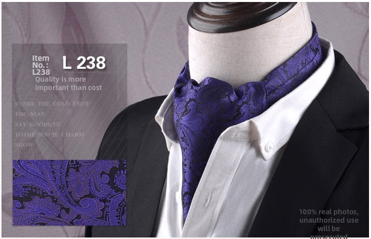 Unisex Jacquard φουλάρι - Λεπτό πολυτελές στυλ, Φλοράλ Μοτίβο, Πολυεστερικά Νήματα, Meisin Nalai