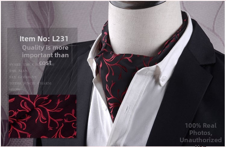 Unisex Jacquard φουλάρι - Λεπτό πολυτελές στυλ, Φλοράλ Μοτίβο, Πολυεστερικά Νήματα, Meisin Nalai