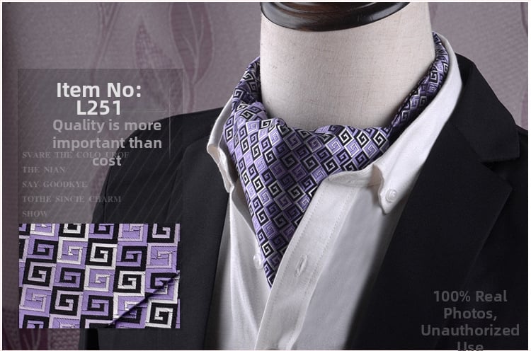 Unisex Jacquard φουλάρι - Λεπτό πολυτελές στυλ, Φλοράλ Μοτίβο, Πολυεστερικά Νήματα, Meisin Nalai