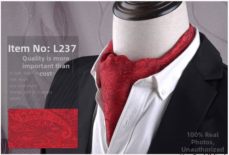 Unisex Jacquard φουλάρι - Λεπτό πολυτελές στυλ, Φλοράλ Μοτίβο, Πολυεστερικά Νήματα, Meisin Nalai