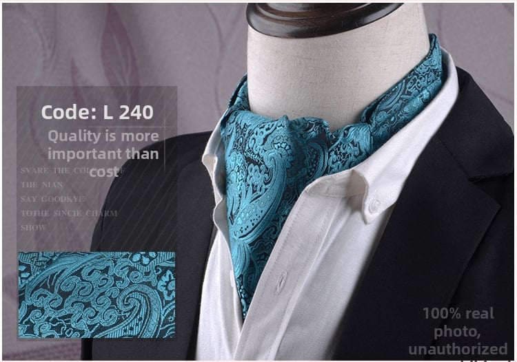 Unisex Jacquard φουλάρι - Λεπτό πολυτελές στυλ, Φλοράλ Μοτίβο, Πολυεστερικά Νήματα, Meisin Nalai