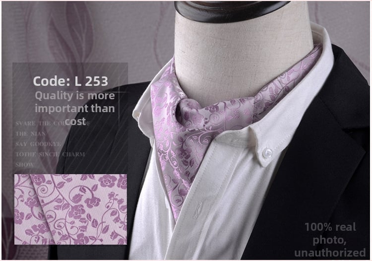 Unisex Jacquard φουλάρι - Λεπτό πολυτελές στυλ, Φλοράλ Μοτίβο, Πολυεστερικά Νήματα, Meisin Nalai