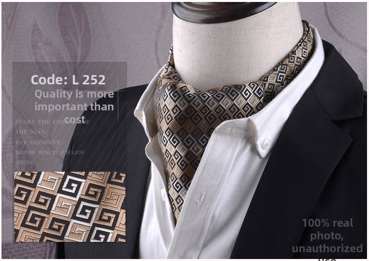 Unisex Jacquard φουλάρι - Λεπτό πολυτελές στυλ, Φλοράλ Μοτίβο, Πολυεστερικά Νήματα, Meisin Nalai