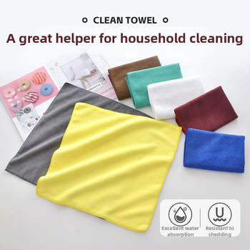 Prosop pătrat din microfibră pentru spălarea mașinii, cu fir amestecat, 55 g, absorbție 5–10 s, logo personalizat