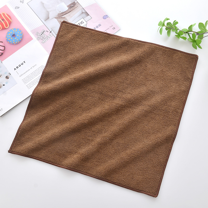 Prosop pătrat din microfibră pentru spălarea mașinii, cu fir amestecat, 55 g, absorbție 5–10 s, logo personalizat