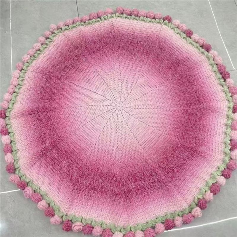 Käsitsi kootud tekke komplekt rooside buketiga – puuvill, kaal alla 300 g, triibuline muster, kaasaegne stiil, sobib kevadeks ja sügiseks