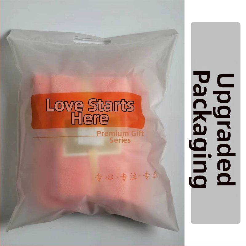 Σετ πετσέτες σε κουτί δώρου, φλις κοραλλιοειδές, 320 g, απλή ύφανση, δυνατότητα εκτύπωσης λογότυπου