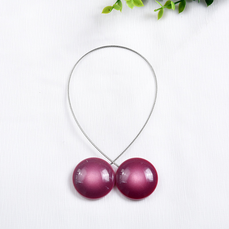 Cat-Eye sveķu magnētiskā aizkara sprādze ar magnētisku siksnu, uzstādīšana nav nepieciešama, mūsdienīgs minimālisma stils