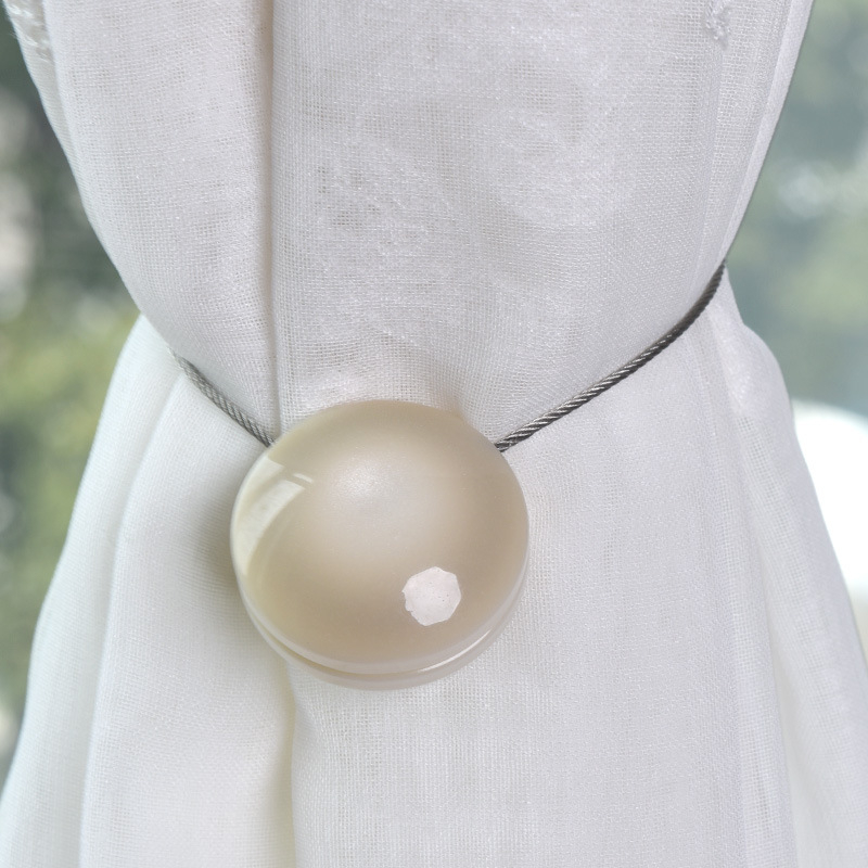 Cat-Eye sveķu magnētiskā aizkara sprādze ar magnētisku siksnu, uzstādīšana nav nepieciešama, mūsdienīgs minimālisma stils